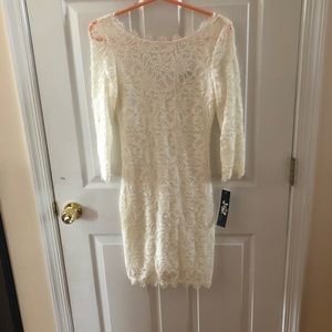 NWT - Size 1/2 - off white lace dress